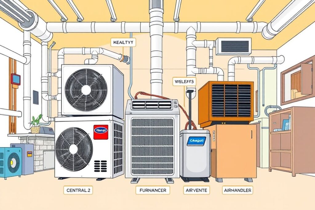 Каковы различные типы оборудования HVAC?