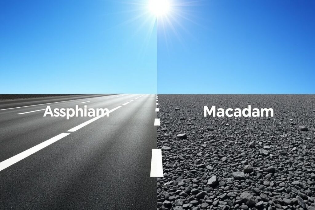 Что такое Макадам? Асфальт VS Щебень